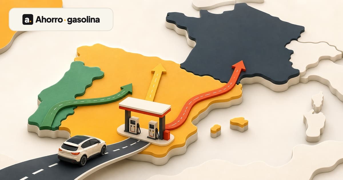 ¿Es más barata la gasolina en Portugal o Francia? Repostar al cruzar la frontera